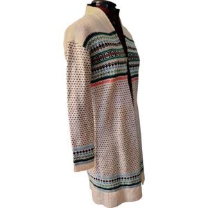 Talbots Long Open Front Soft Warm Below Knee Length Sweater Duster Size XS......